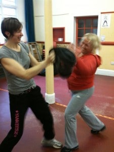 Annette on Pads Self Defence in Surrey 18