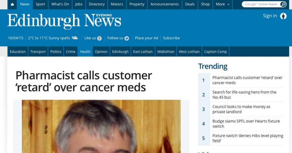 Pharmacist calls customer a retard - Verbal Defense and Influence