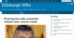 Pharmacist calls customer a retard - Verbal Defense and Influence
