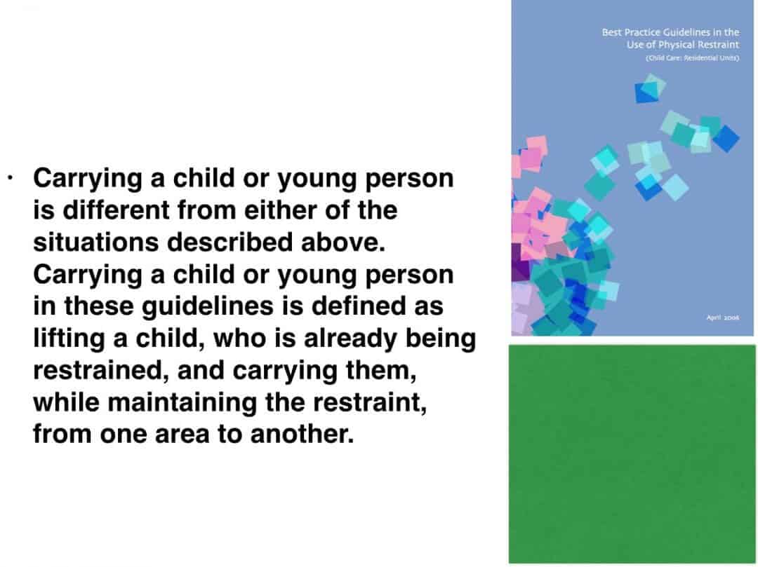 restraint training school in ireland