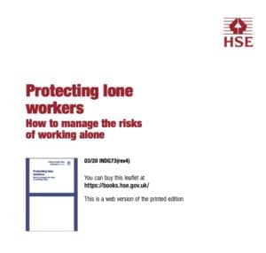 Lone worker and community team safety is a legal issue monitored by the HSE